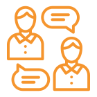 ConsultingOr-120 in 140px frame IT Strategy Service icon